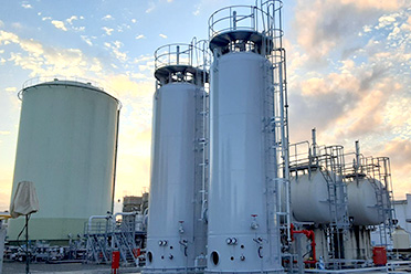 四国ガス徳島工場さま 原料低熱量化対策工事