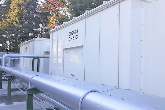 日本海ガス岩瀬工場さま BOG圧縮機更新工事