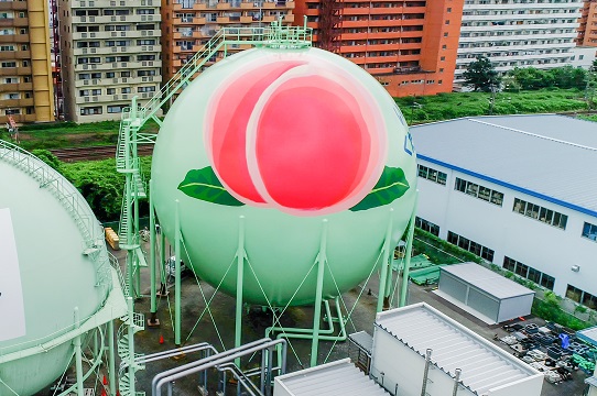 福島ガスさま 球形ガスホルダー検査