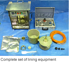 Complete set of lining equipment